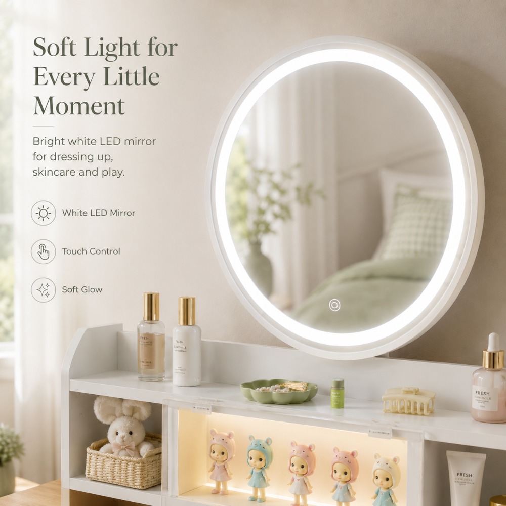 Perfect Gift for Her, Round Wo - Beauty Makeup Vanity Set recension och pris