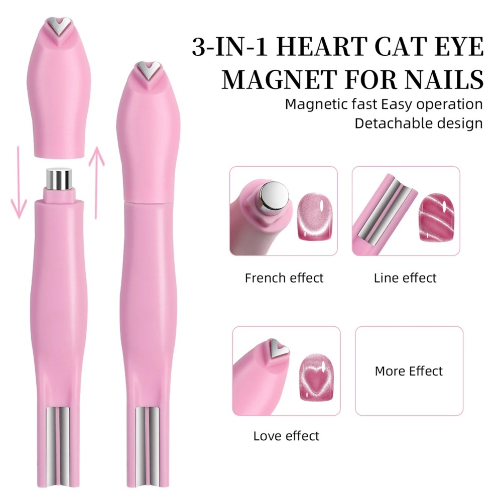 3-In-1 Heart Shape Cat Eye Nai - Contour Palette Stick recension och pris